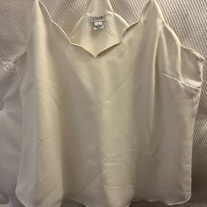Jcrew scalloped tank top